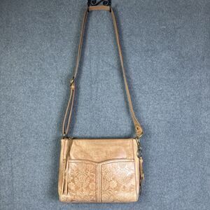 The Sak Alameda Leather Crossbody Brown Purse Shoulder Bag Saddle Tan